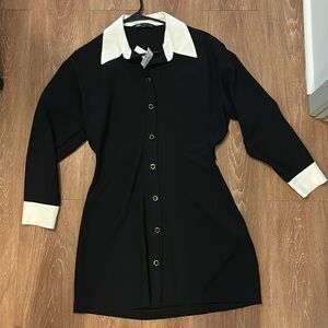 Zara button up dress